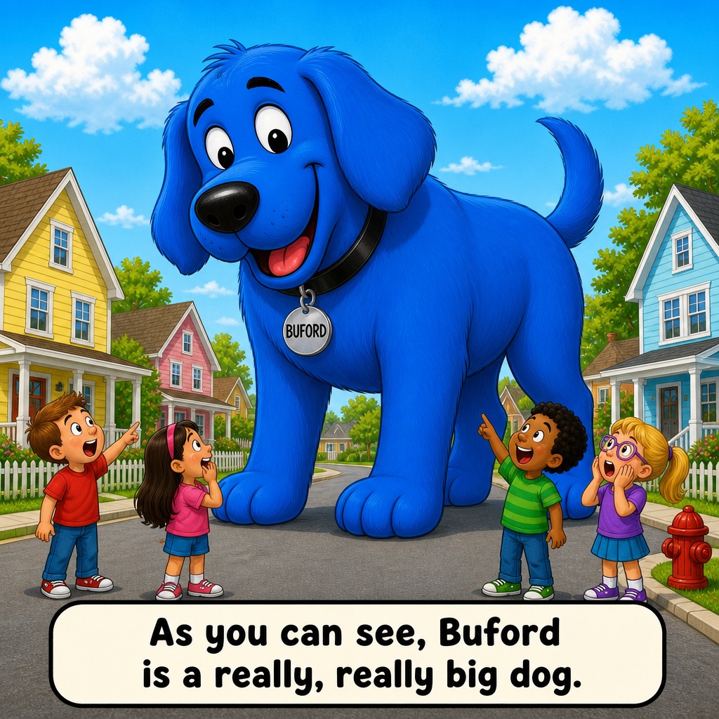Sample page from Buford Poops