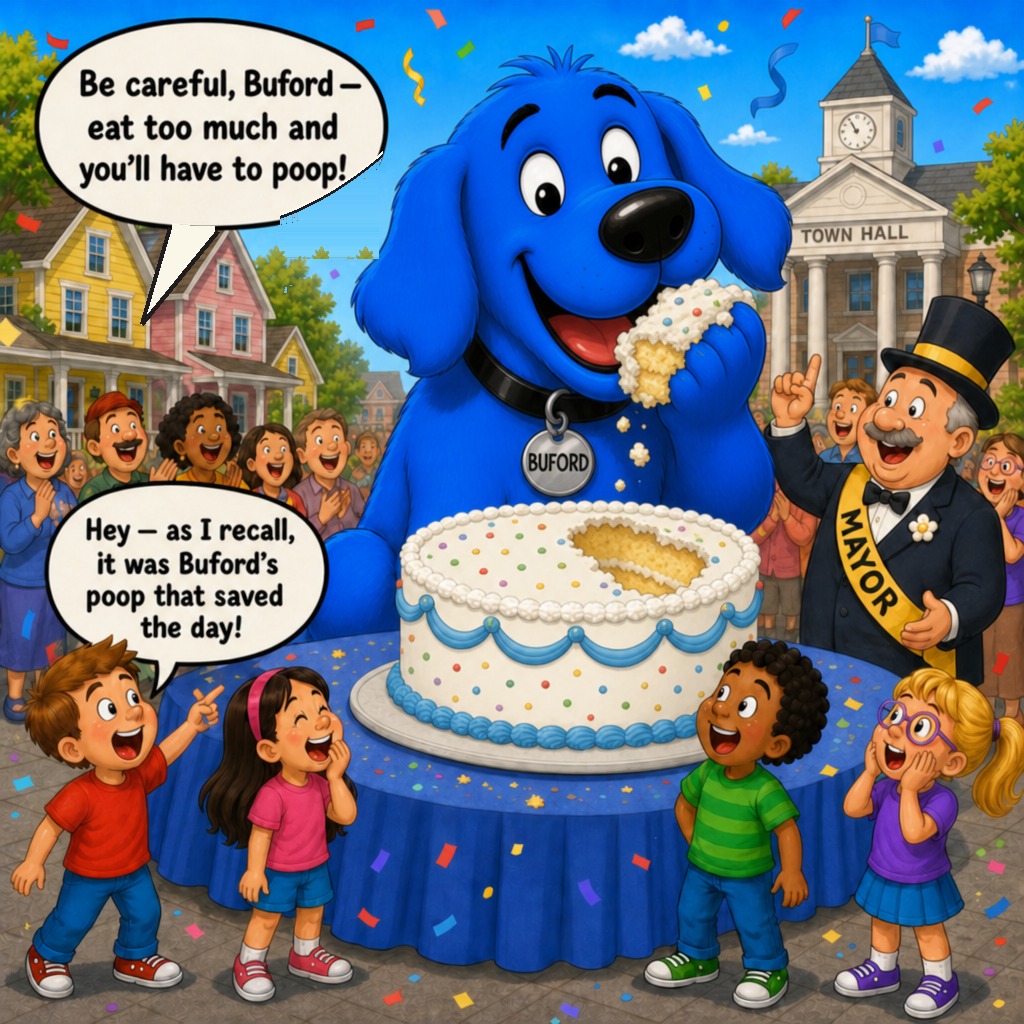 Sample page from Buford Poops