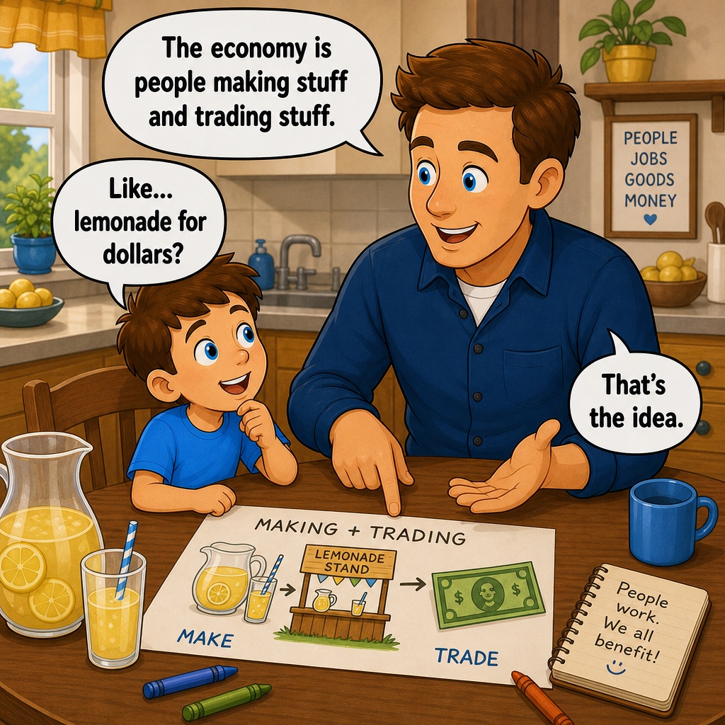 Sample page from What's the Economy?