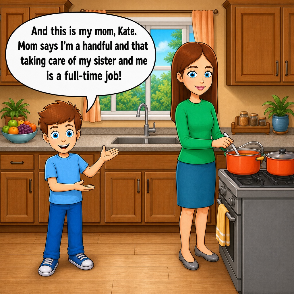 Sample page from Why Is Mommy Mad?