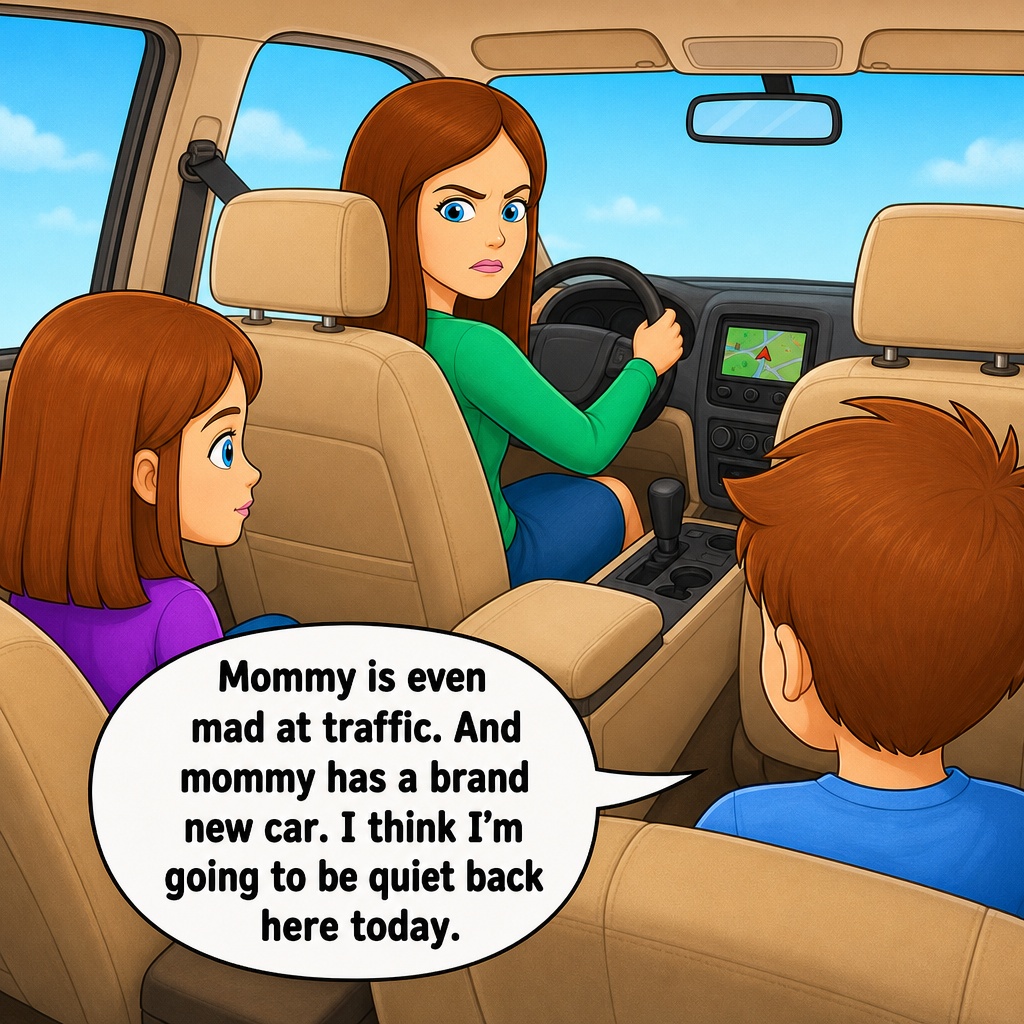 Sample page from Why Is Mommy Mad?