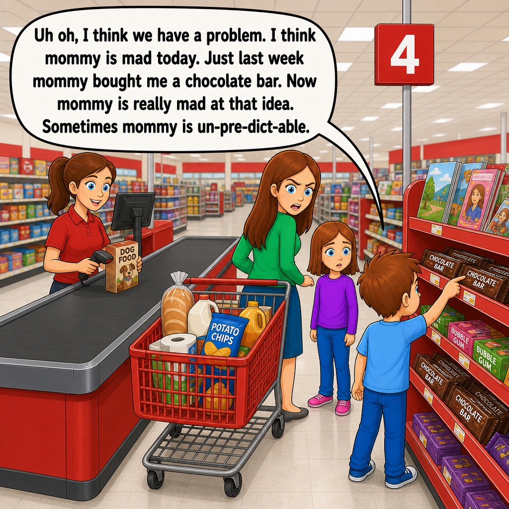 Sample page from Why Is Mommy Mad?