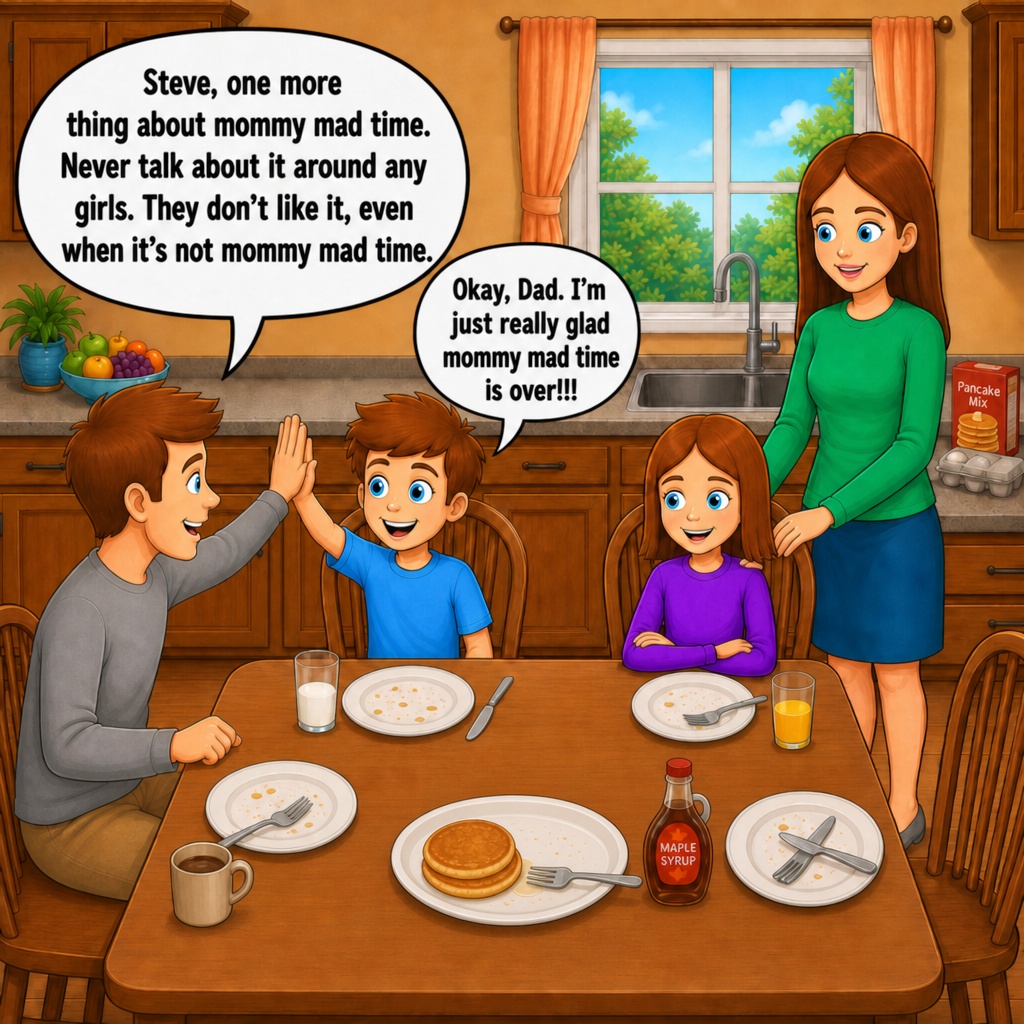 Sample page from Why Is Mommy Mad?